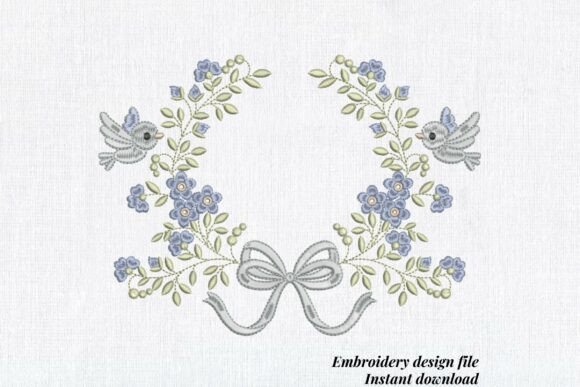 Floral Bird Wreath Wedding Flower Frame Review