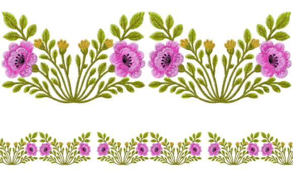 Review: Floral Embroidery Borders Motifs for Boutique Sweatshirts