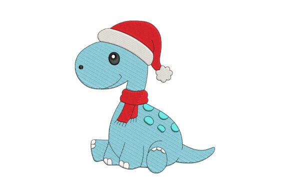 Santa Dinosaur: A Festive Embroidery Design Review for Etsy Sellers