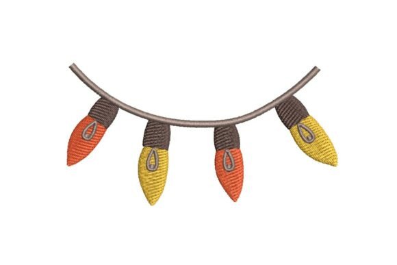 Vintage Festive String Lights Embroidery Design Review